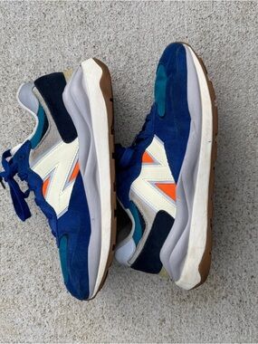 New Balance 57/40 Incubation Pack Team Royal Orange M5740DC1 Men's Suede Sneaker